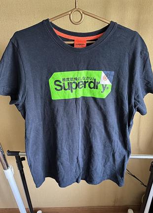 Мужская футболка бренда superdry, модель core logo tag slim fit