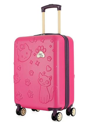 Чемодан детский semi line 20" (s) rose/black (t5881-2)