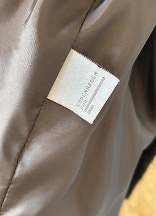Преміум норкова шуба kopenhagen fur (ivory quality) • розмір 42 • стан нової 9