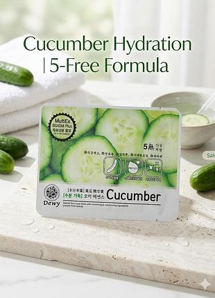 Тканевая маска для лица dewy cucumber - увлажнение и свежесть (00003)