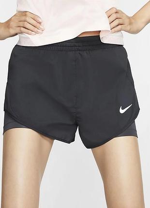 Подвійні шорти від nike dri-fit з лосінами 2в1