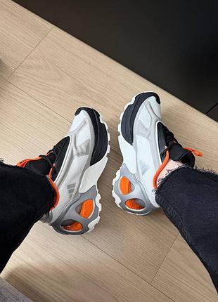 Adidas edge runner white black orange