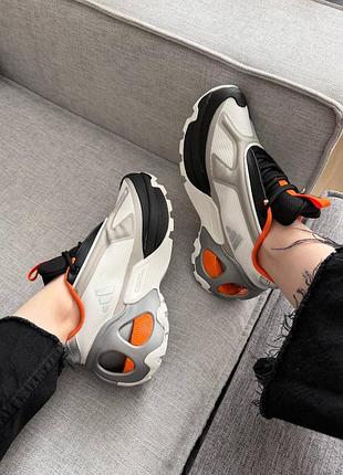 Adidas edge runner white black orange 6