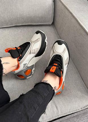 Adidas edge runner white black orange 7