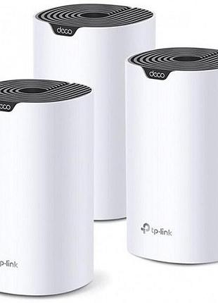 Маршрутизатор wifi tp-link deco-s7-3-pack ac1900 2.4/5 ггц 3xge lan/wan mu-mimo mesh