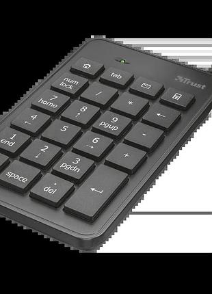 Клавіатура цифрова trust xalas usb numeric keypad 22221 дротова чорний