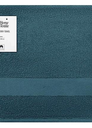 Махровый полотенце ardesto essence, 70x140 см, 100% хлопок, темно-зеленый