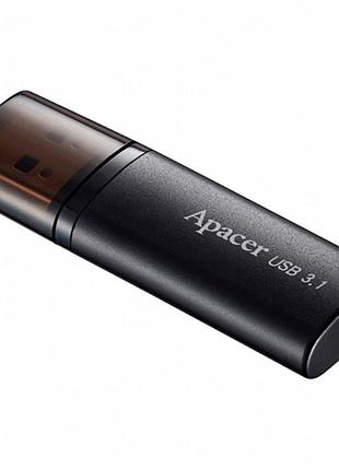 Usb флеш-накопитель, флешка apacer usb3.1 ah25b 32gb black(ap32gah25bb-1)