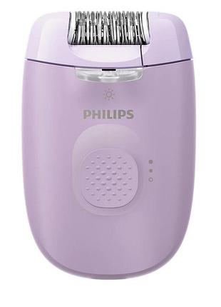 Эпилятор дисковый philips series 2000 bre257/00 для сухого бритья 2 насадки фиолетовый