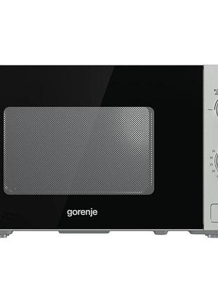 Микроволновая печь gorenje mo20e1s серебристый 20 л 800w механическое управление (mo20e1s)