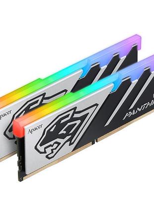 Оперативная память apacer panther rgb ddr5 32 гб (2×16 гб) 5600 мгц cl40, черный (ah5u32g56c5229baa-2)