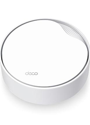 Домашняя mesh wi-fi система маршрутизатор tp-link deco x50-poe(1-pack) 3000мбит/с белый