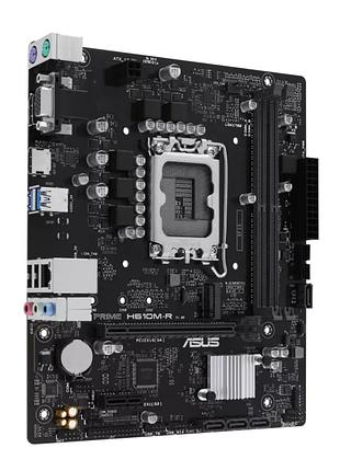 Материнська плата asus prime h610m-r-si | socket 1700 | intel h610 | microatx | triple video output (hdmi, vga, dvi-d)