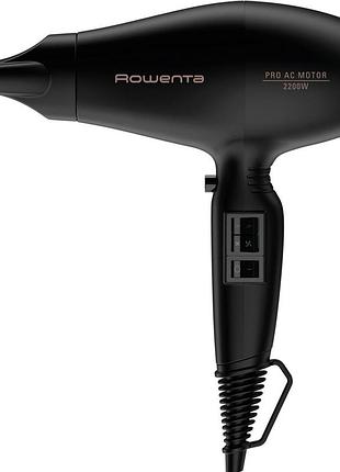 Фен для волос rowenta compact pro+ cv6930f0 черный 2200w ионизация профессиональный