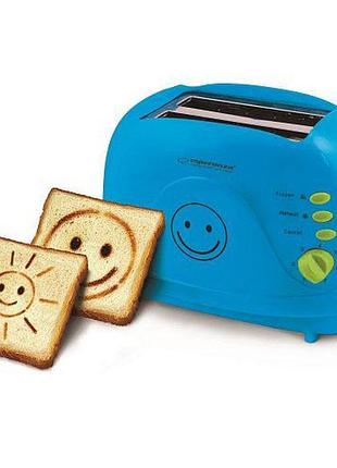 Тостер esperanza ekt003b smiley blue 750 вт