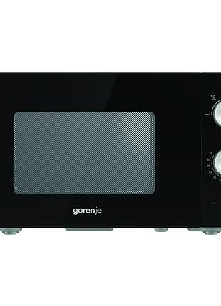 Мікрохвильова піч gorenje mo20e1b чорний 20 л 800w механічне управління (mo20e1b)