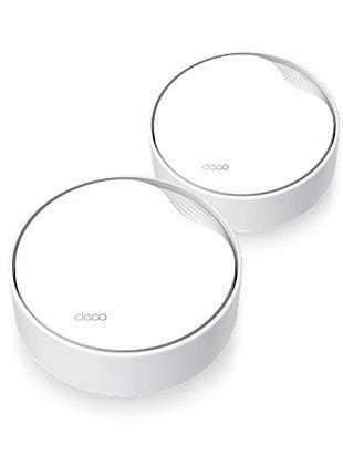 Домашняя mesh wi-fi система tp-link deco x50-poe(2-pack) 3000мбит/с в комплекте 2шт
