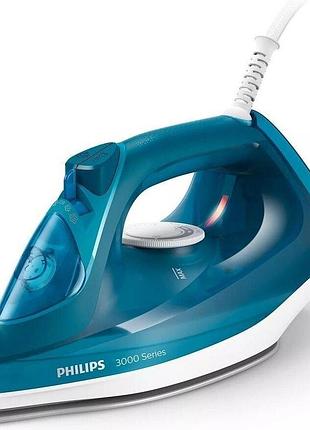 Утюг philips 3000 series с керамической подошвой 2600вт турбопар/постоянный пар (dst3040/70)