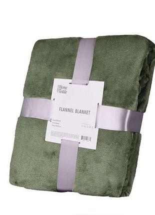 Універсальний плед ardesto flannel з поліестеру 160 х 200 см зелений (art0209sb)