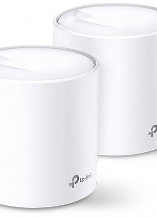 Домашняя mesh wi-fi система tp-link deco x20 1800 мбит/с в комплекте 2шт белый