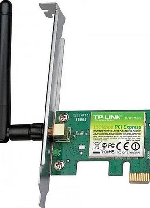 Адаптер tp-link tl-wn781nd 150mbps wrl n pci exp adapter atheros 1t1r 2.4ghz 802.11n/g/b 1 de