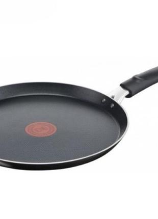 Блинная сковорода tefal simply clean 25 см антипригарное покрытие / бакелитовая ручка (b5671053)
