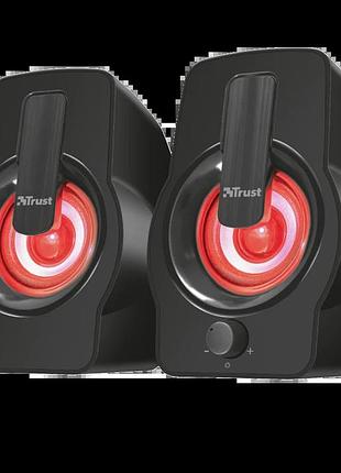 Акустическая система trust gemi 2.0 rgb black 22948 6w/usb