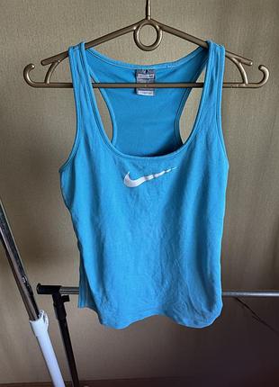 Блакитна  спортивна майка футболка nike м