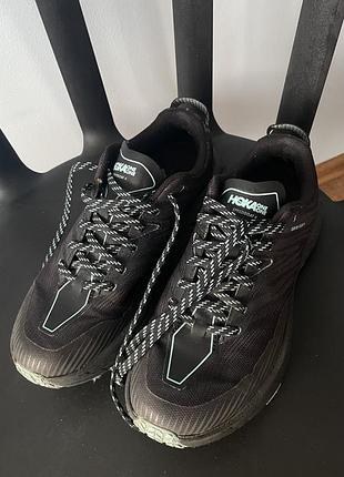 Hoka one one speedgoat 4 gore-tex vibram 39,5 чорні трекінгові