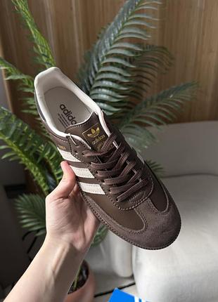 Adidas samba og dark brown beige gum