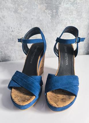 Босоножки stuart weitzman, испания, натуральные замши