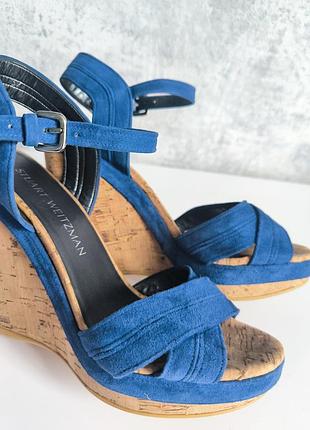 Босоніжки stuart weitzman , іспанія , натуральні замша