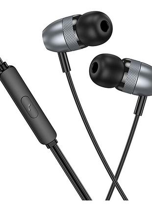 Проводные вакуумные наушники borofone bm95 stereo bas с микрофоном,коннектор type-c, проводное управление,