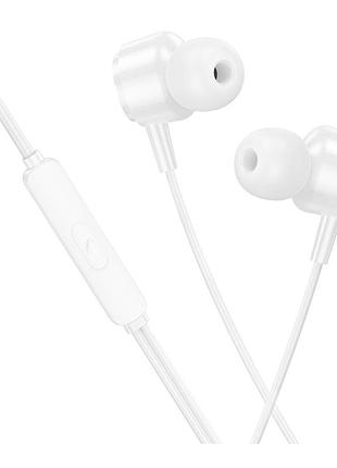 Проводные вакуумные наушники borofone bm94 stereo bas с микрофоном,коннектор type-c, проводное управление,