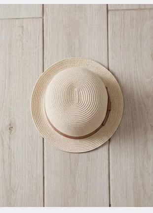 Marks&spencer кремовий плетений капелюх від сонця