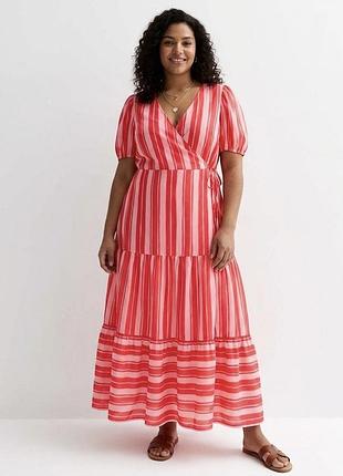 Яскрава максі сукня на запах new look xl- xxl