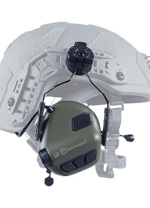 Тактические наушники earmor m32н olive с креплением