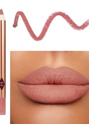 Нюдовий олівець для губ charlotte tilbury lip cheat liner pencil pillow talk original 0.8 г3 фото