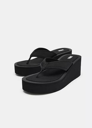 Босоніжки жіночі чорні zara new