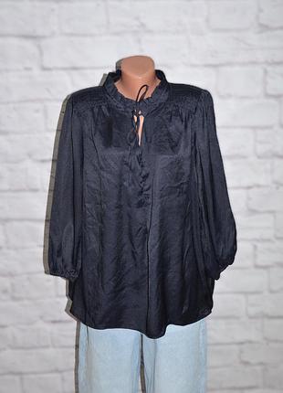 Блуза сатинова вільного крою m&s collection