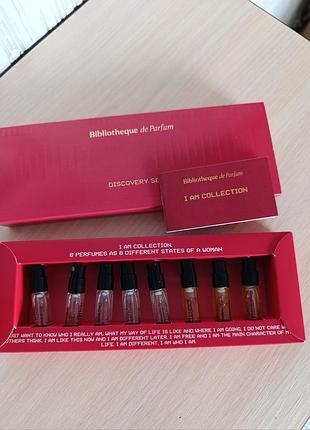 Набор миниатюр для женщин bibliotheque de parfum discovery i am, парфюмированная вода