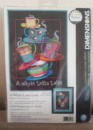 Набор для вышивки dimensions a whole lotta latte 35218