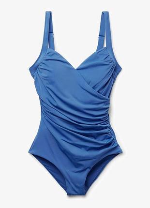 Calzedonia сплошной моделирующий купальник indonesia dusty blu