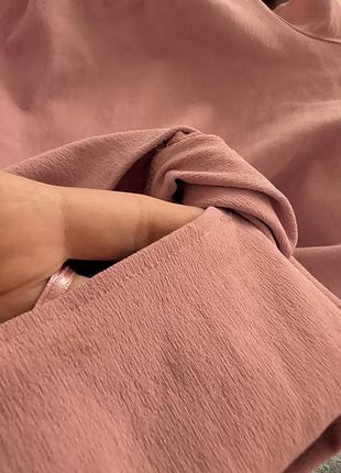 Zara мини платье розовое с вырезами 5