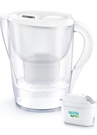 Фільтр-глечик brita marella memo mxpro 3.5 л maxtra pro 2 л фільтрованої води білий
