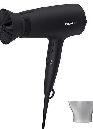 Фен дорожный для волос philips 3000 series 1600вт черный (bhd308/10)