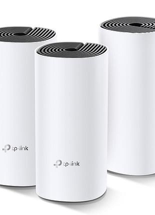 Mesh wi-fi система tp-link deco m4 (3-pack) – скорость до 1167 мбит/с, покрытие до 370 м², комплект из 3 модулей