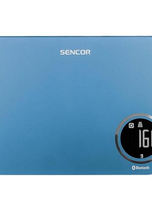 Весы кухонные sencor sks7072bl нагрузка до 5 кг с bluetooth синие