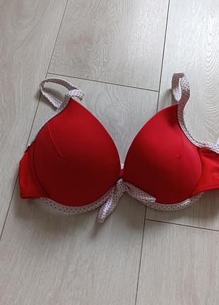 Верх купальника червоний бюст janina 34b 75b 70c