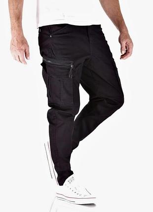 Карго штани jack&jones super stretch black